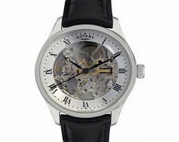 Rotary Mens Automatic Skeleton Watch