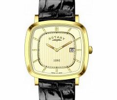 Rotary Mens Ultra Slim Gold Plated Watch
