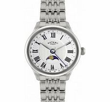 Rotary Mens White Silver Watch
