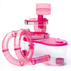 Pink Fun Palace Hamster Cage by Rotastak
