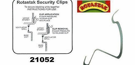 Rotastak (ROTASTAK) Accessories Security Clip Large (6 Pack) (21053)