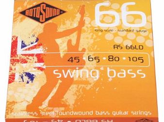 Rotosound Stainless Steel Standard Gauge Roundwound Bass Strings (45 65 80 105)