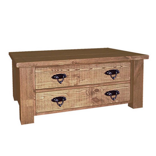 Rough Sawn Coffee Table with Drawers 917.019
