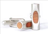 Round Cufflinks with Yew by Justin Duance
