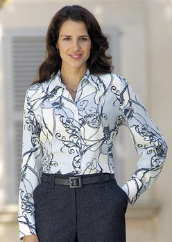 Classic Printed Blouse