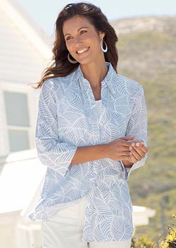 Rowlands Printed Tunic Blouse