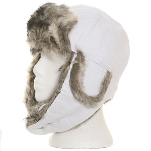 Beat Bop Trapper hat - White