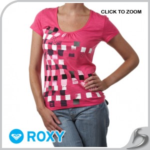 T-Shirts - Roxy Amazing Slub T-Shirt - Pink