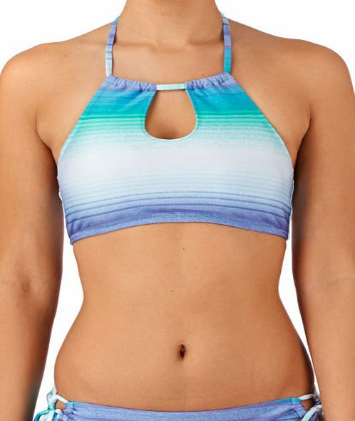 Roxy Womens Roxy Halter Crop Top Bikini Top - Ocean