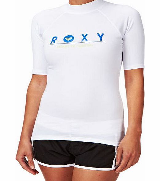 Roxy Womens Roxy Hearty Blaze Short Sleeve Rash Vest