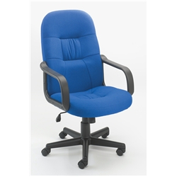 Royal Blue High Back Manager Chair. Adjustable