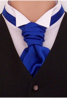Royal Blue Scrunchie Cravat