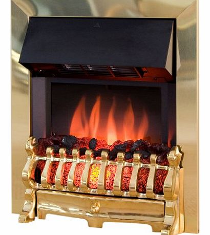 Royal Cozy Fire RCF4 Electric Fire, Brass
