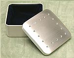 Royal Doulton Brushed Silver Square Trinket Box