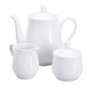 Doulton White Teapot set 3 piece