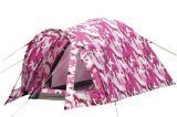 Royal Phoenix 2 Berth Pink Camouflage Tent - D-shaped inner tent for easy access