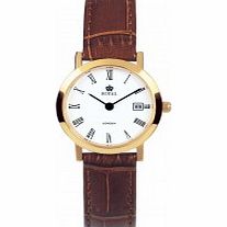 Royal London Ladies Classic Brown Gold Watch