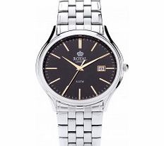 Royal London Mens Classic Black and Silver Watch