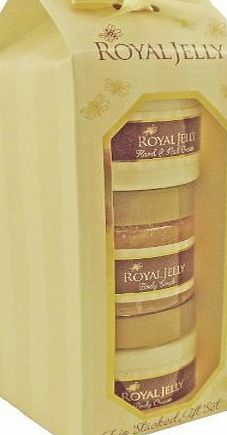 Royal Luxury Royal Jelly 3pk - Body Cream - Body Scrub - Hand amp; Nail Cream Giftset