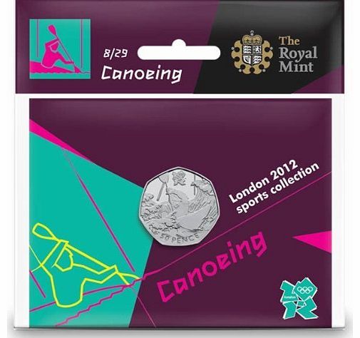 Royal Mint London 2012 50p Sports Collection - Canoeing/Kayaking