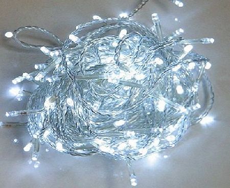 100/200/300/400/500 LED String Fairy Lights with 8 Light Effects, Ideal for Indoor/Outdoor Christmas Trees, Xmas,Garden Party,Wedding Events, etc (White, 100 LED)