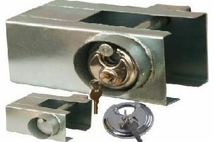 High-Security Trailer Coupling Lock with Hardened Steel Padlock