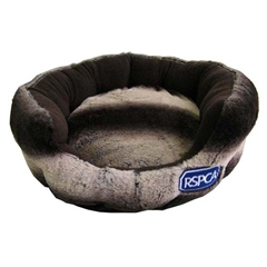 Faux Fur Round Cat Bed by RSPCA