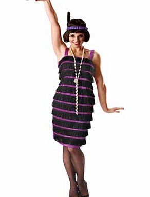 Rubies Fancy Dress Flapper Costume - Size 12-14