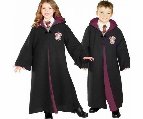 Rubies Harry PotterTM and Hermione GrangerTM Deluxe Gryffindor Robe - Kids Costume 8 - 10 years