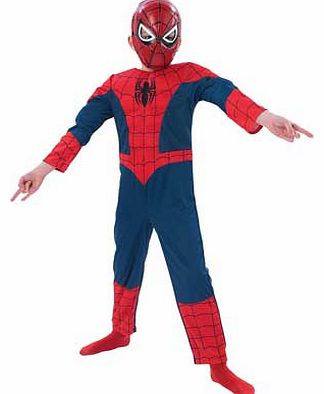 Rubies Ultimate Spiderman Dress Up Outfit - 3-4