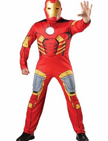 Rubies Masquerade UK Mens Marvel Avengers Iron Man Tony Stark Fancy Dress Costume XL Extra Large
