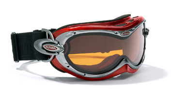 ruby Small Ski Goggles-Silver Rimmed Goggles