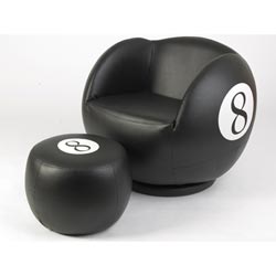 8 Ball r u comfy Chair & Stool