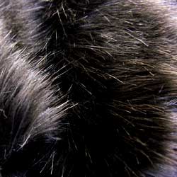 rucomfy Black Longhair Teenbean Large faux fur bean bag