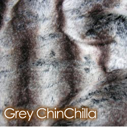 Grey Chinchilla Faux Fur Cushion