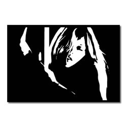 Kate Moss Black Canvas