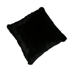 panther patterned faux fur cushion