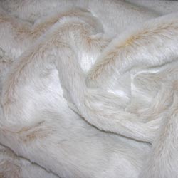 polar patterned faux fur cushion