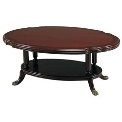 Sherman - Mahogany Oval Coffee Table