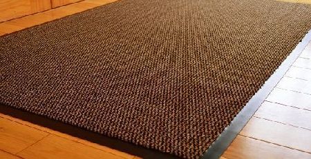 RUGS 4 HOME MEDIUM EXTRA LARGE LONG NARROW BROWN / BLACK HEAVY DUTY STRONG NON SLIP HEAVY DUTY RUG BARRIER MAT DOOR OFFICE KITCHEN UTILITY CARPET (60 X 180 CMS)