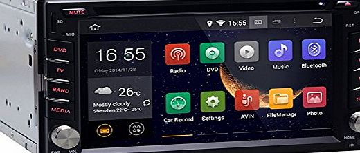 Rupse Android 4.2 2DIN Universal Car DVD Radio GPS Stereo Wifi 3G DVR Bluetooth handsfree 1080P AUX video 1.6GHz Unit