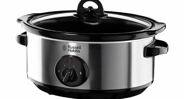 Russell Hobbs 19790 Slow Cooker, 3.5 L - Stainless Steel