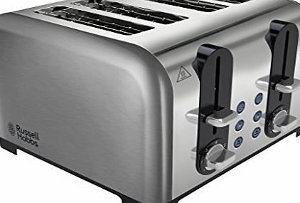 Russell Hobbs 22400 4 Slice Brushed/ Polished Wide Slot Toaster