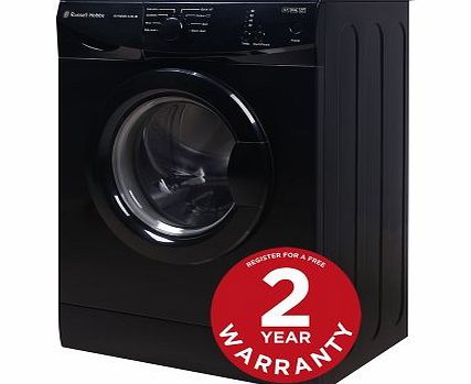 RHWM612B-M 6kg 1200 spin Black Washing Machine - Free 2 Year Warranty*
