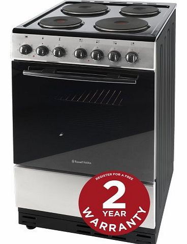 Russell Hobbs Stainless Steel 50cm Wide Electric Cooker - Free 2 Year Warranty*