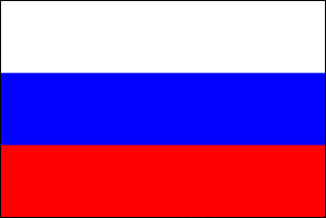 Russia paper flag, 11`` x 8``