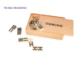 Russimco Wooden Boxed Double Nine Dominoes