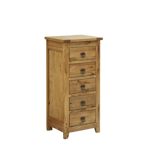 Rustic Oak Bedroom Range Rustic Oak Chest Tall 312.133