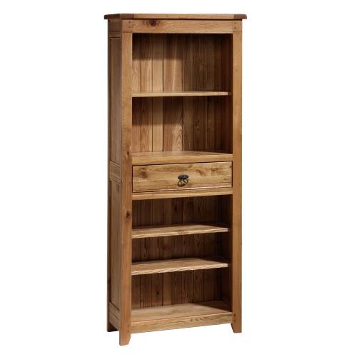 Rustic Oak Bookcase Tall