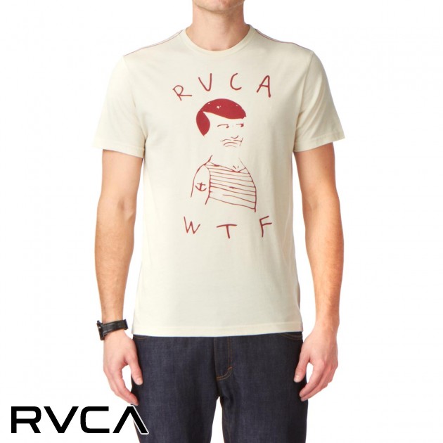 Mens RVCA Wtf T-Shirt - Almond Tea Heather